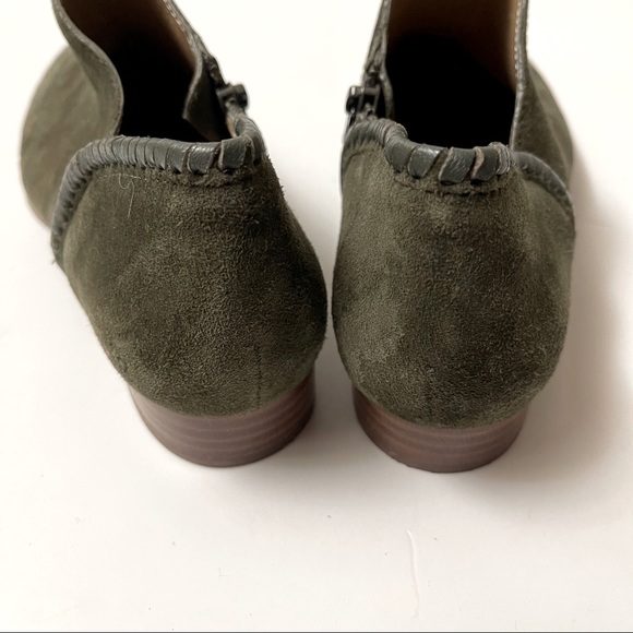 JACK ROGERS Sadie Suede Booties Olive 7.5 - Picture 2 of 6